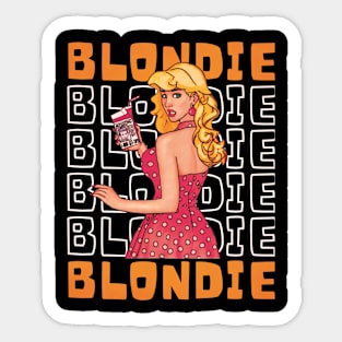 Atomic Explosively Blondie Sticker